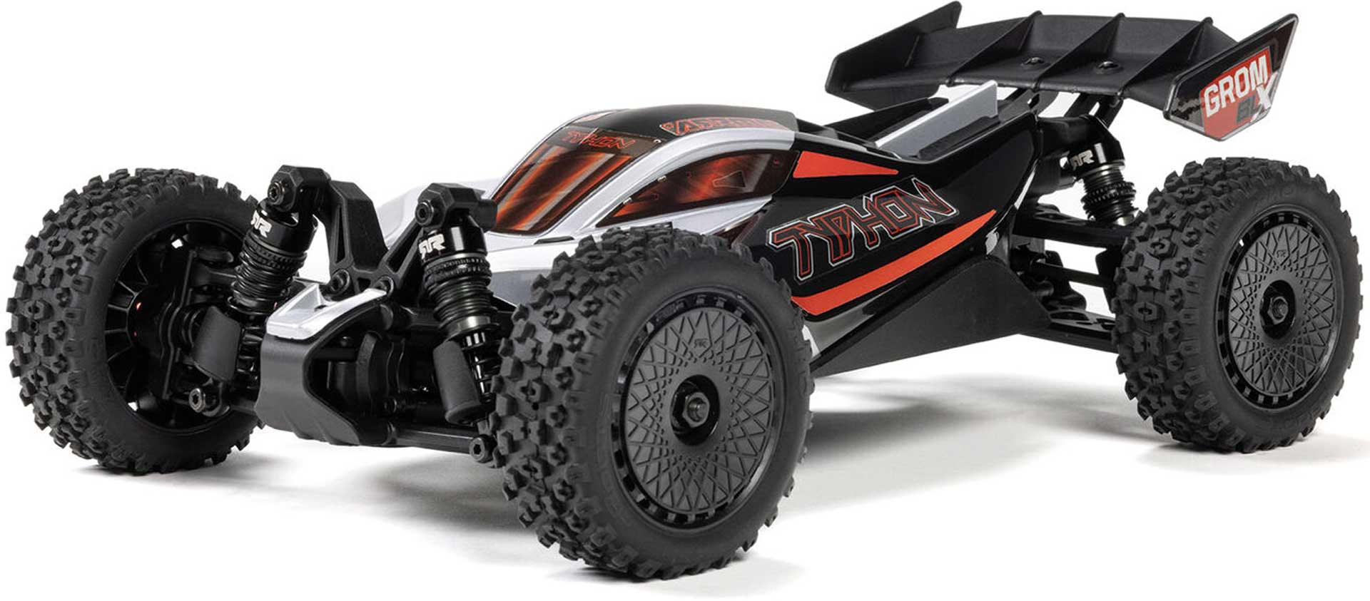 ARRMA TYPHON GROM 223S BLX Brushless 4X4 Small Scale Buggy RTR argent