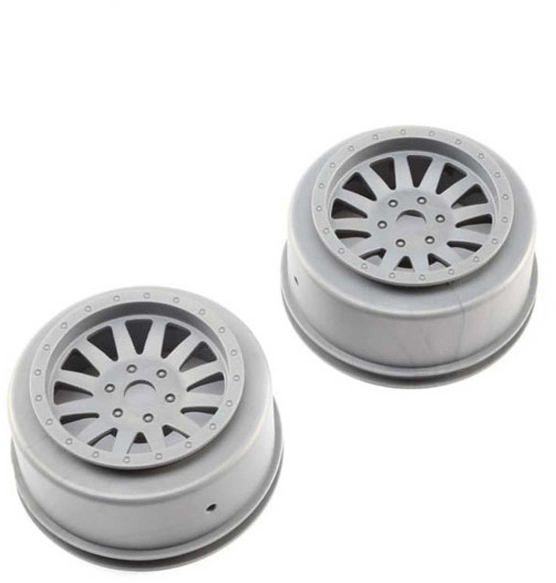 LOSI Wheels, Silver (2): Super Baja Rey