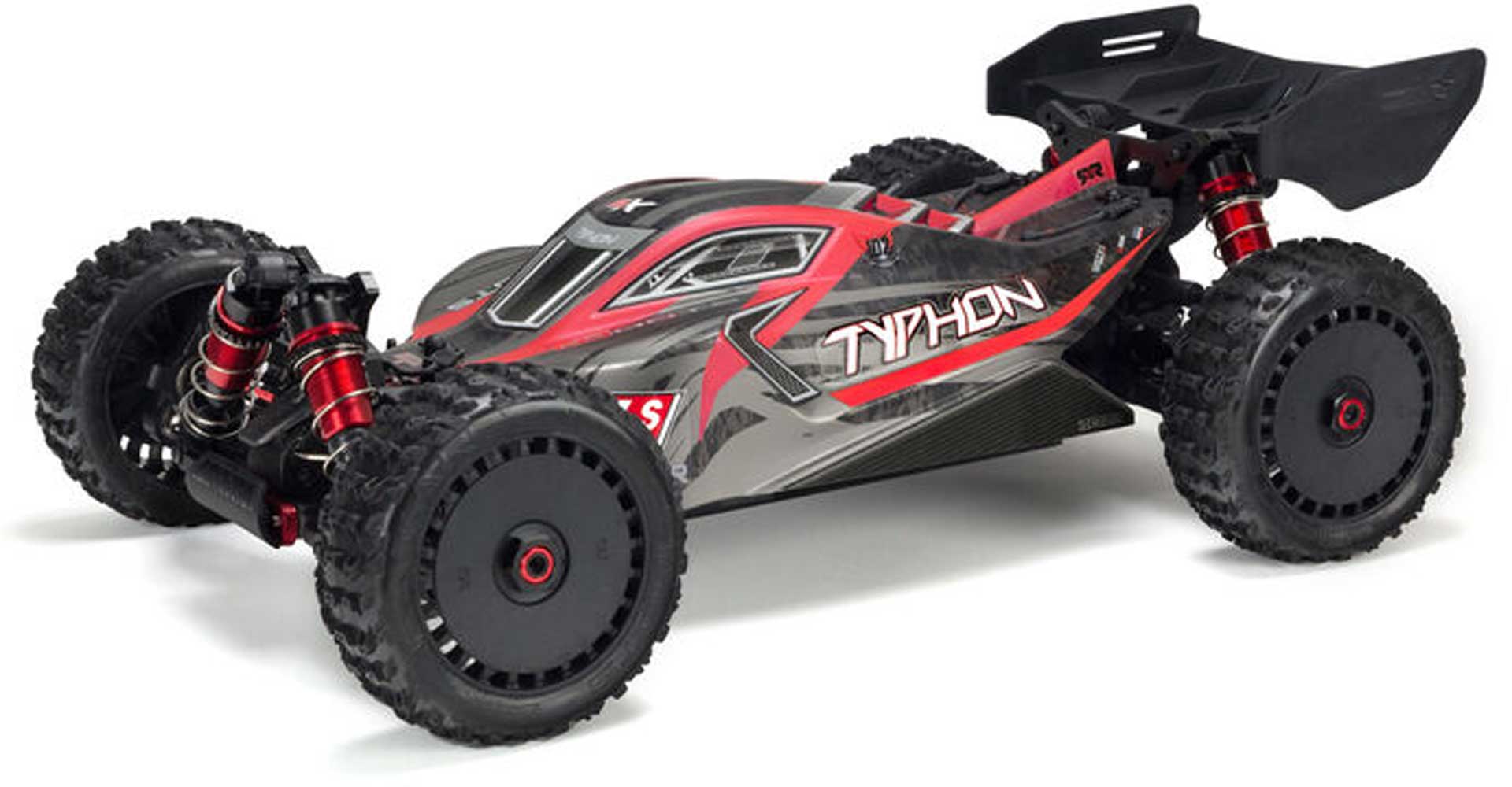 ARRMA Body Painted w/Decals Typhon 6S Black/Red