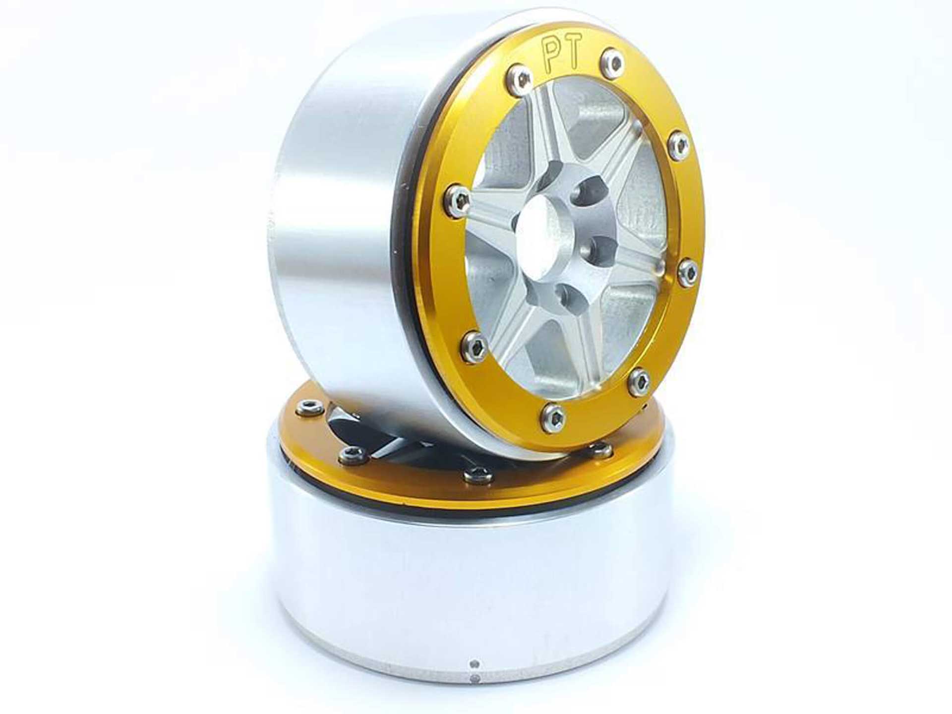 METSAFIL Beadlock Wheels SIXSTAR silber/gold 1.9 (2 St.) ohne Radnabe