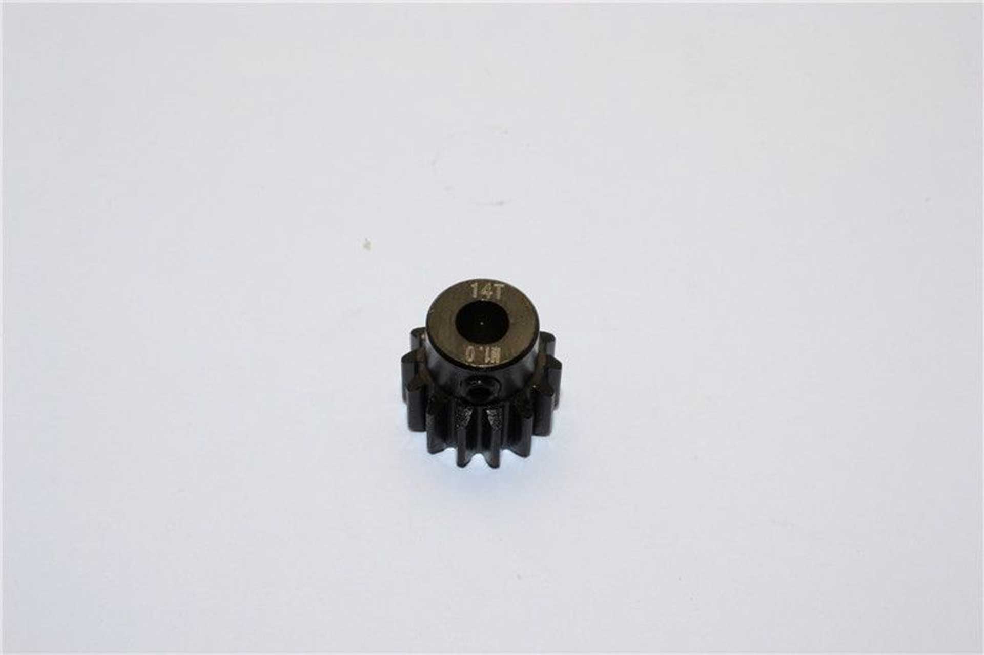 STEEL MOTOR GEAR (14T) - 1PC black GPM TRX XMAXX 6S