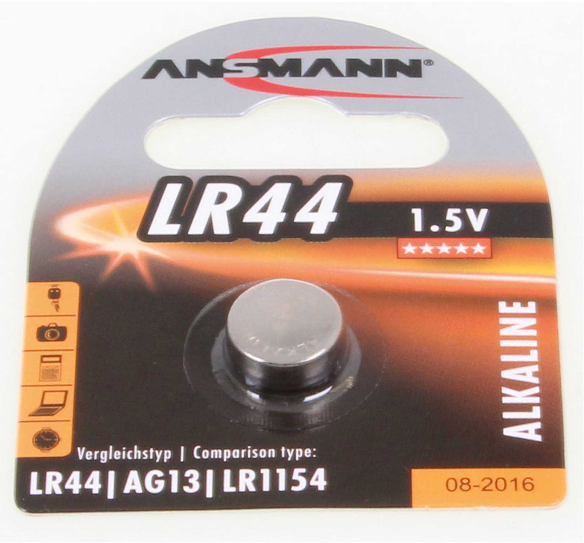 Pile alcaline LR44 / LR1154 / AG13 ANSMANN 1.5V