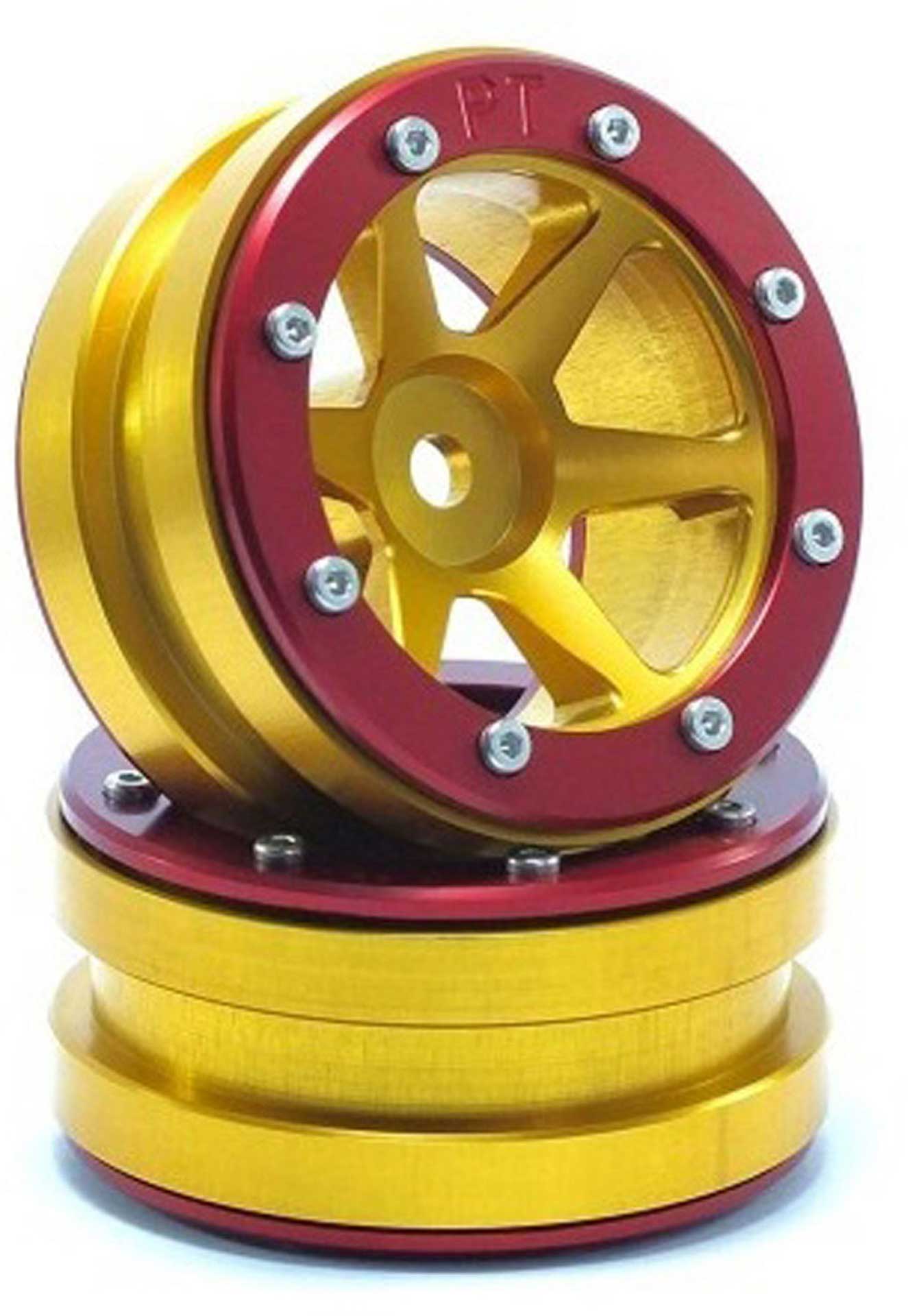 METSAFIL BEADLOCK WHEELS PT- SLINGSHOT GOLD/ROT 1.9 (2 ST.)