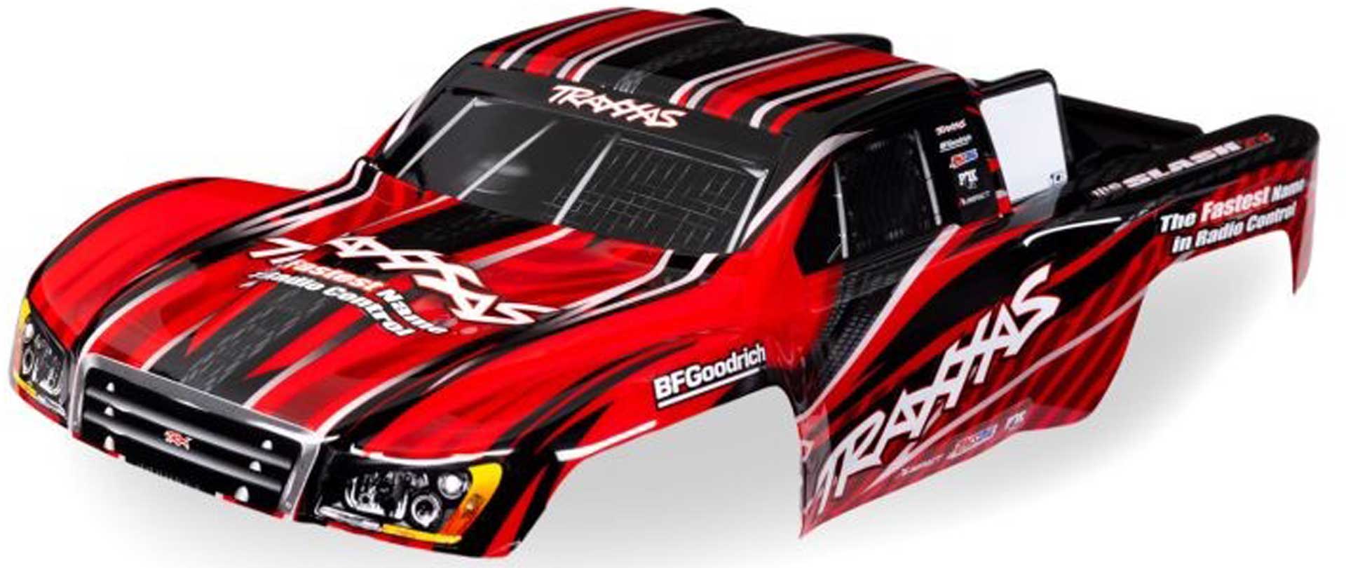 TRAXXAS Karosserie 1/16 Slash 4X4 rot mit Aufkleber