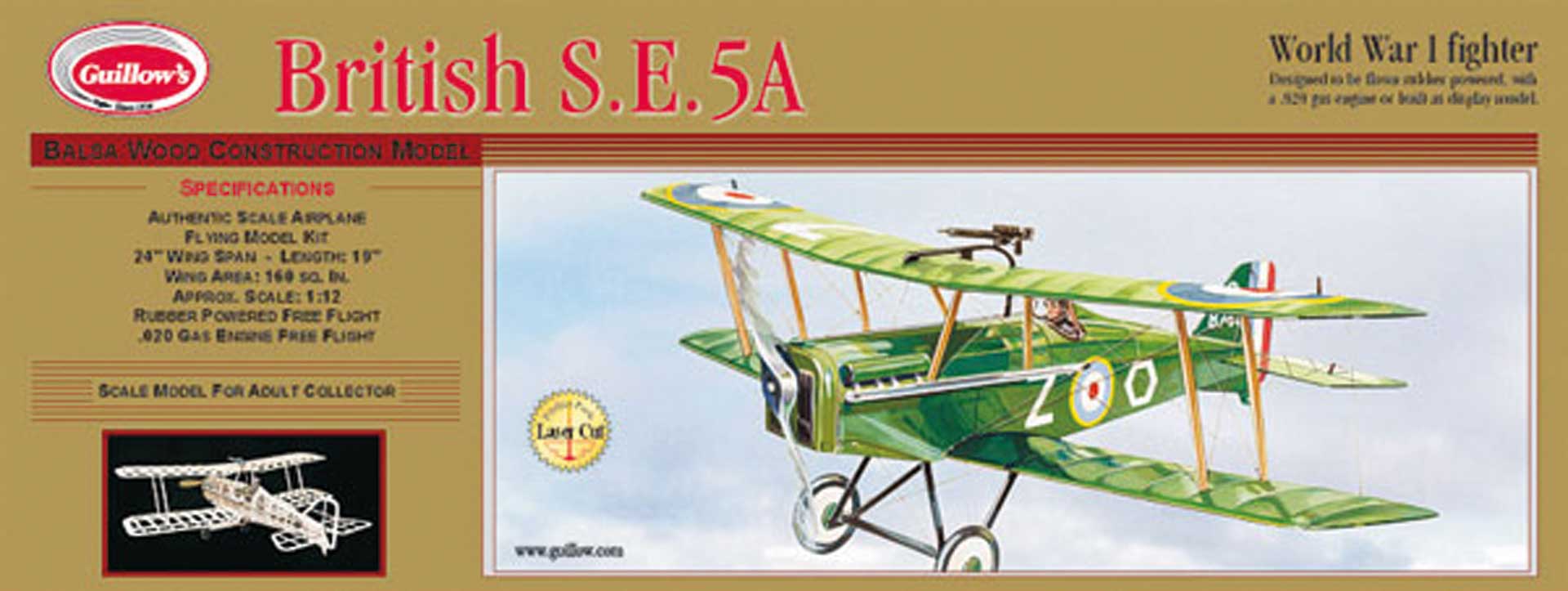 KRICK Kit balsa British SE5A