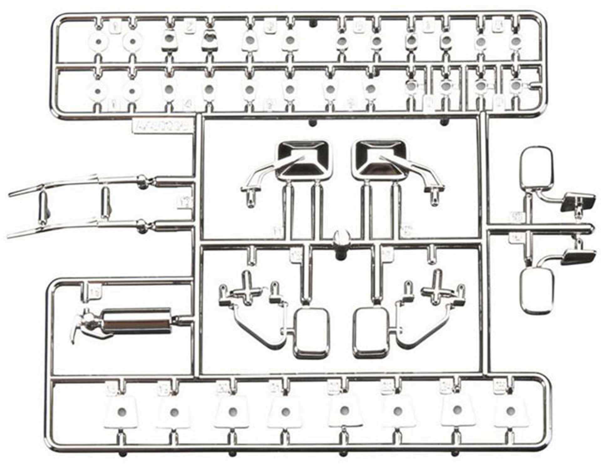 AXIAL Exterior Detail Parts Tree Chrome