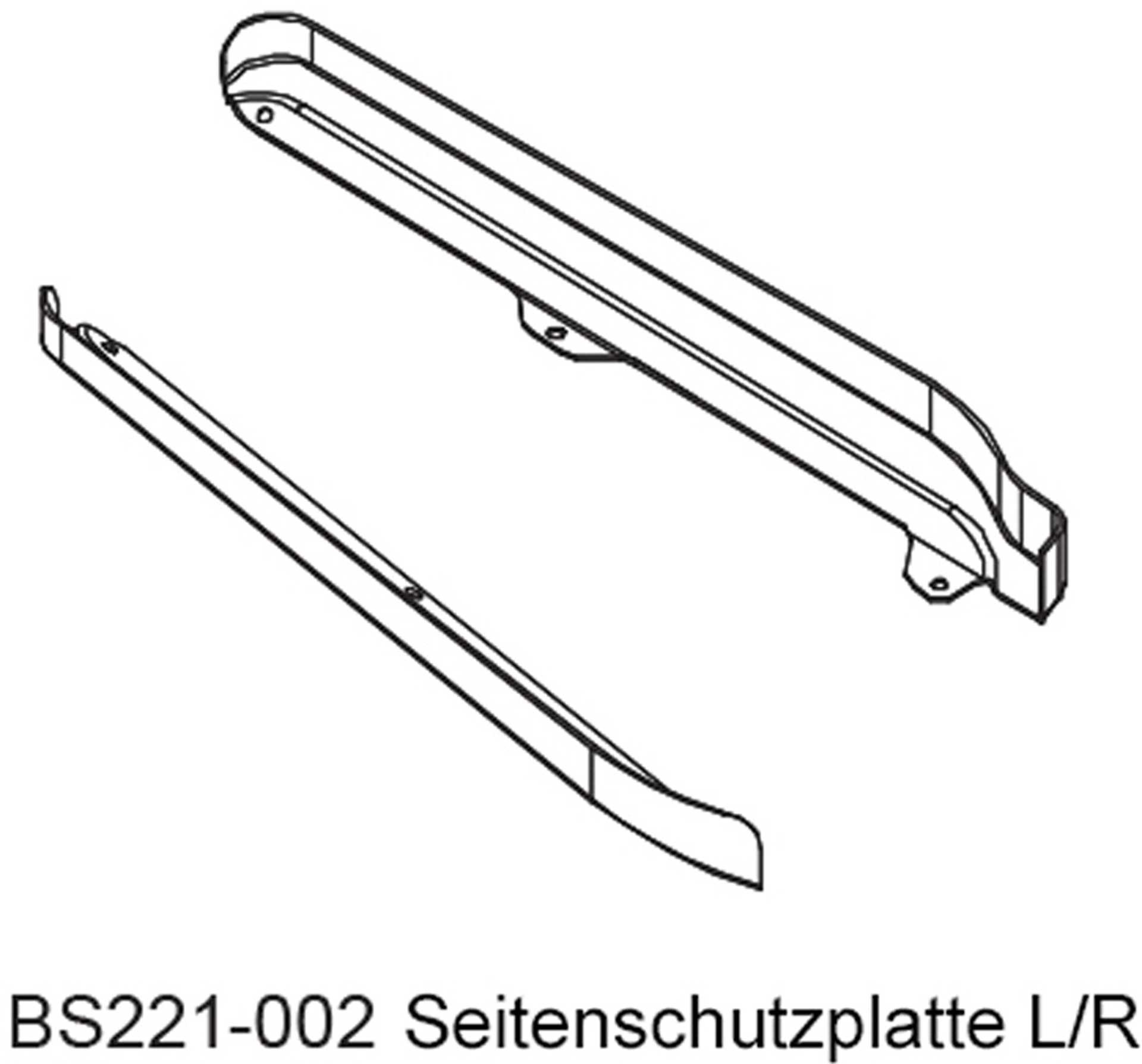 D-Power Seitenschutzplatte - BEAST BX / TX