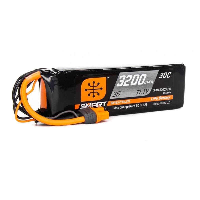 SPEKTRUM 3200mah 3S 11.1V Smart LiPo 30C; IC3