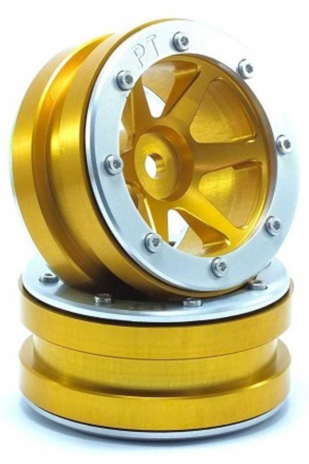 METSAFIL BEADLOCK WHEELS PT- SLINGSHOT GOLD/SILBER 1.9 (2 ST.)