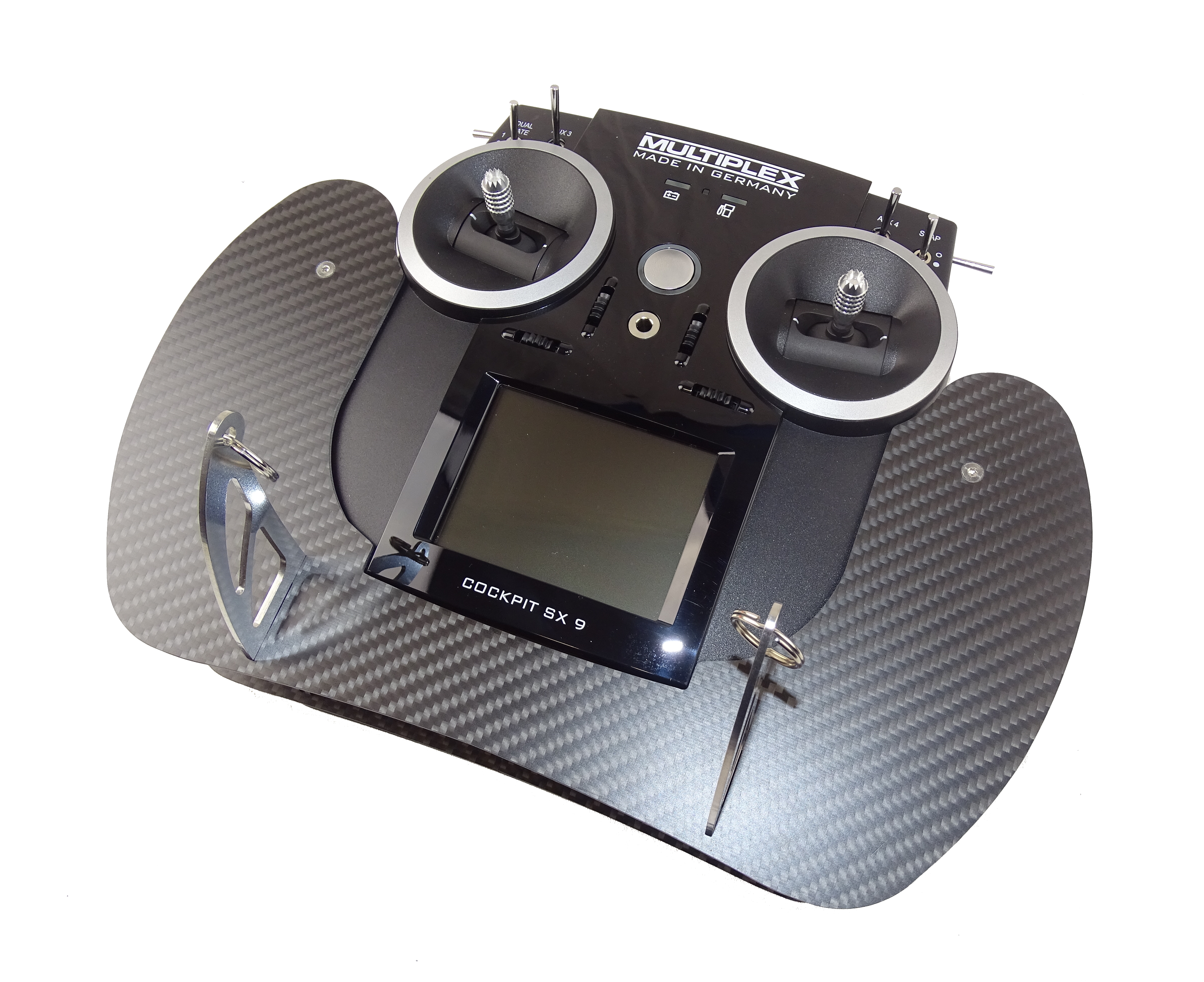 AHLTEC Pupitre émetteur Multiplex Cockpit SX7, SX9 & SX12 en carbone