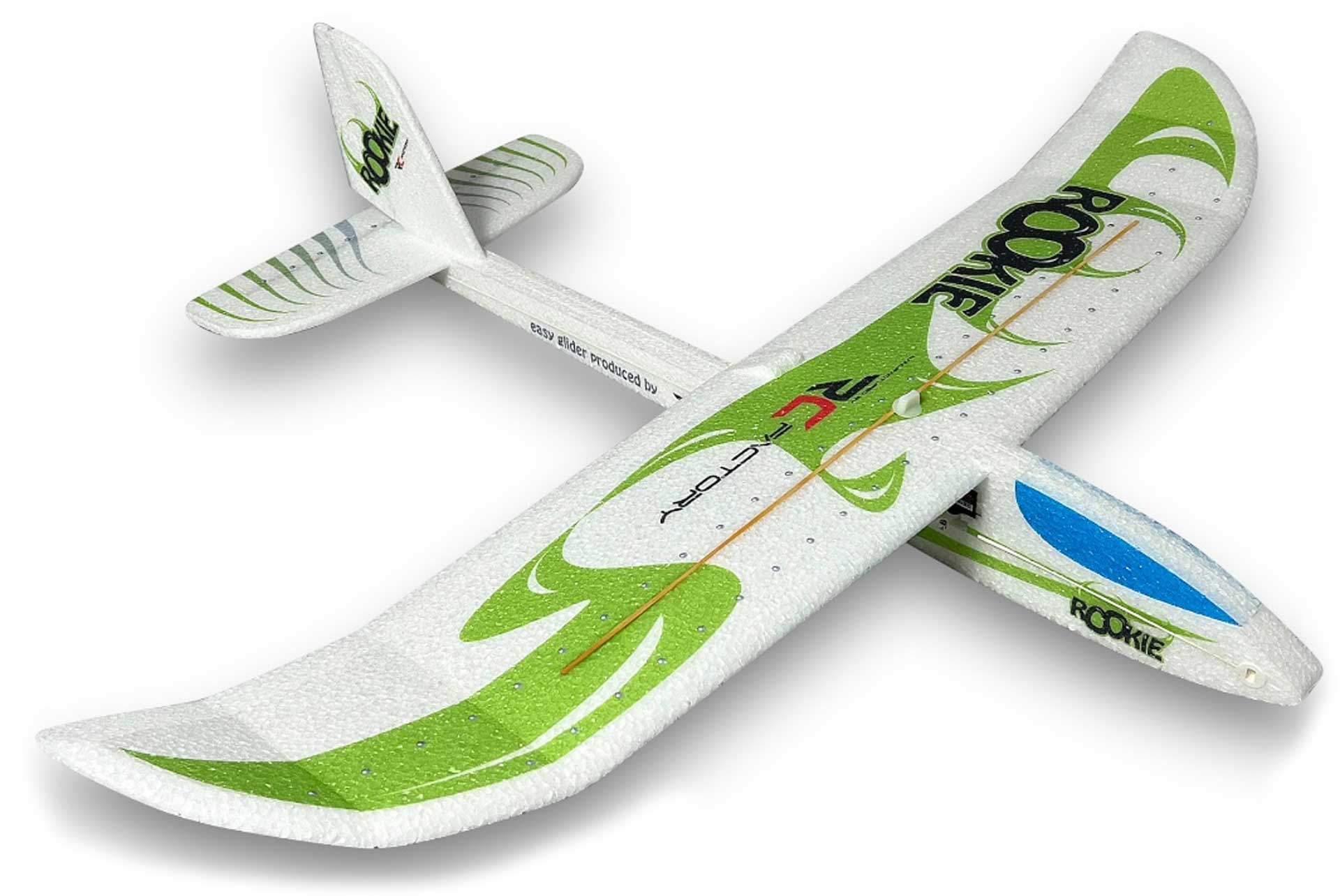 RC-Factory Rookie green hand gliders or R/C model
