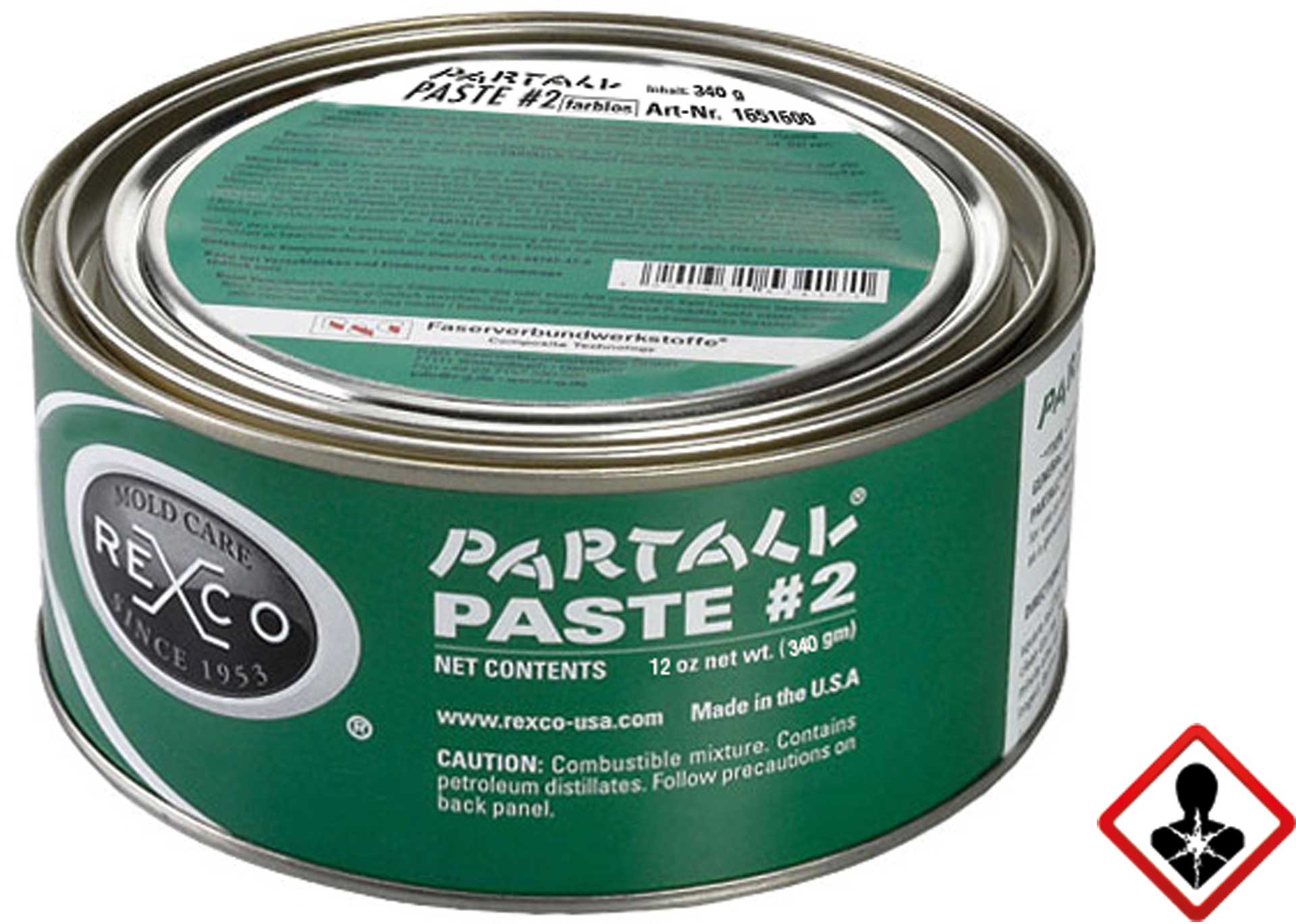 R&G Partall Pâte de séparation #2 incolore (REXCO) Boîte/ 340 g