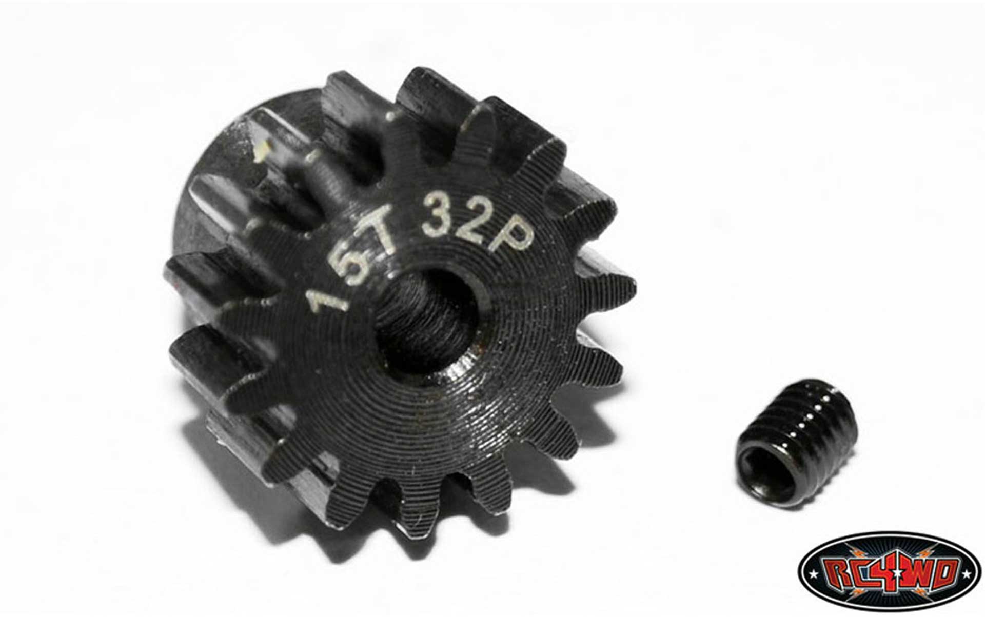 RC4WD 15T 32P HARDENED STEEL PINION GEAR