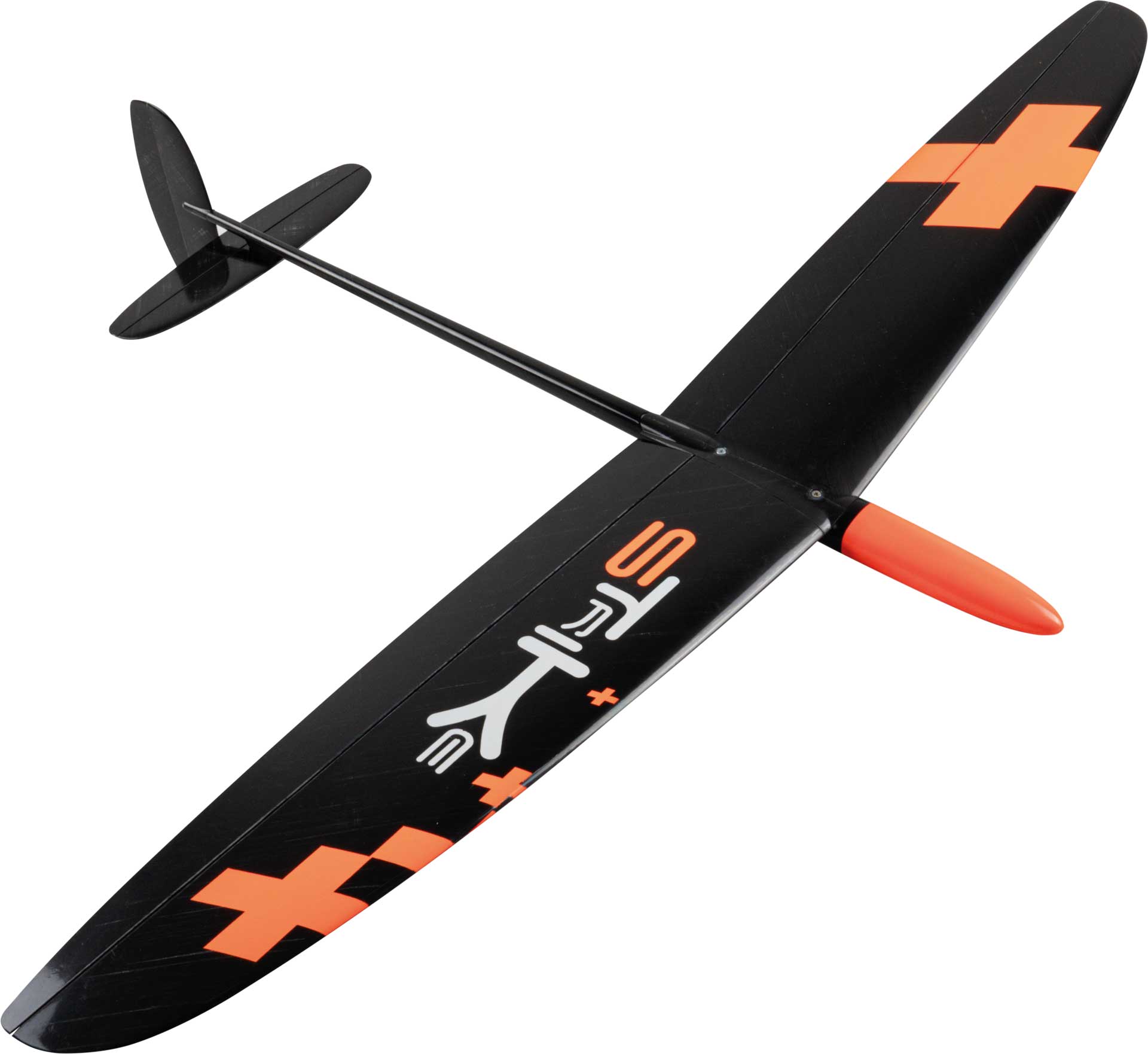 OA-Composites Strike 3 Mini DLG 2-piece wing Slingshot glider color # A ("Plus" orange)