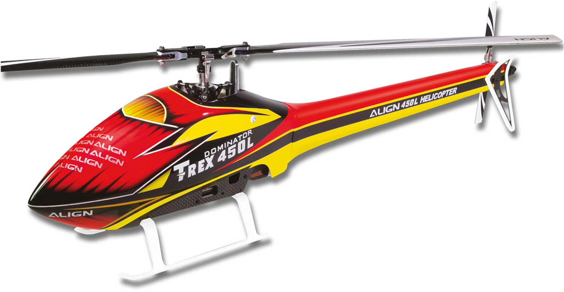 ALIGN SPEED FUSELAGE T-REX 450L RED-YELLOW