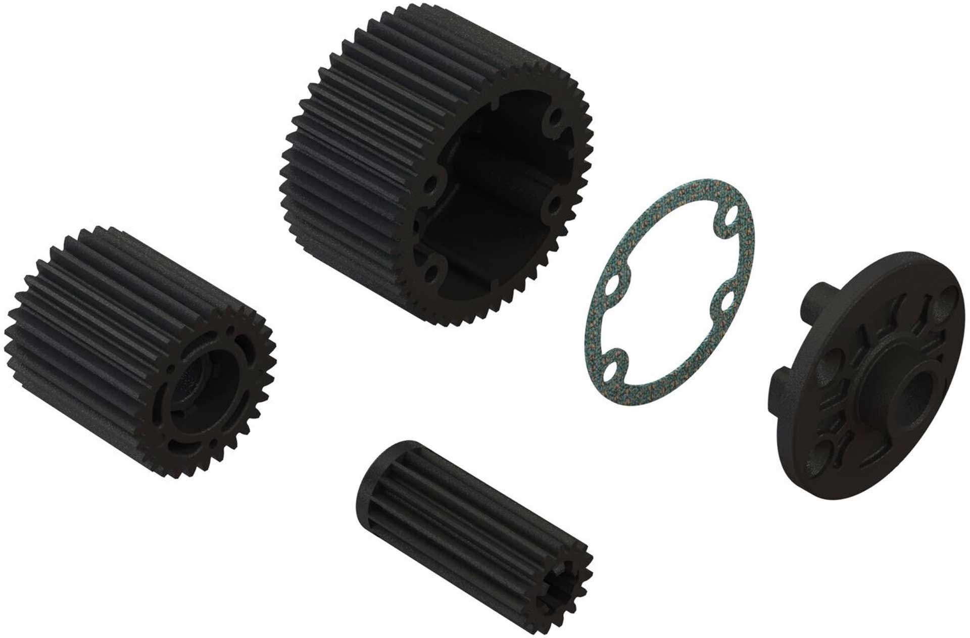 ARRMA Diff Case et Idler Gear Set (47/15T, 0.8M)