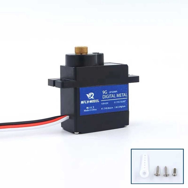 XFly 9g Digital MG Servo Reverse w/200mm Lead Used on Alpha vertical stabilizer 80mm Alpha