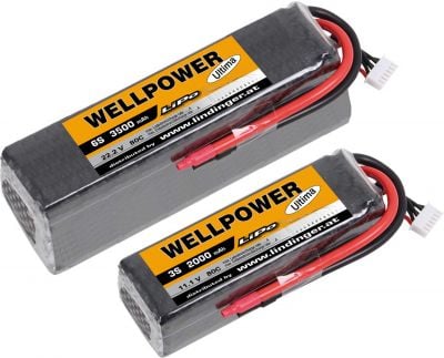 WELLPOWER LIPO BATTERY ULTIMA 2800 MAH / 11,1 VOLT 3S 60/120C CH10