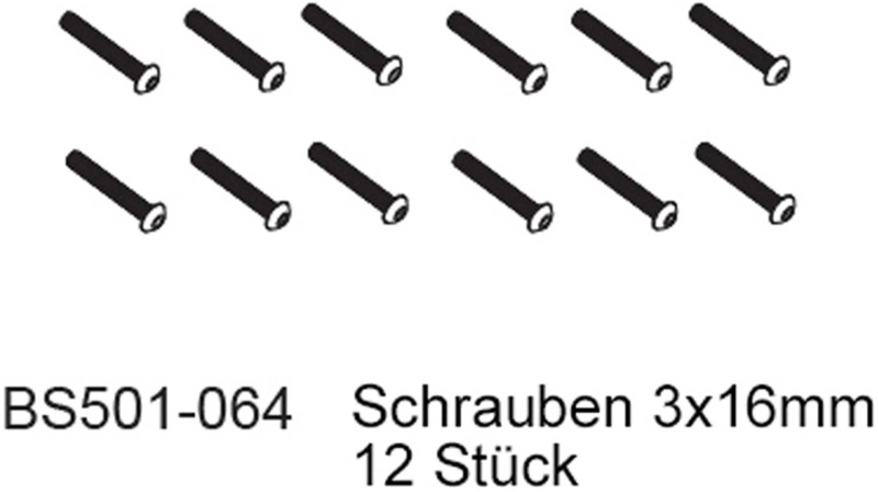 D-Power Vis 3x16mm (12 pièces) - BEAST BX / TX