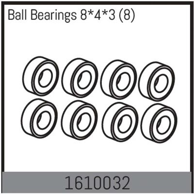 ABSIMA Ball bearing 8*4*3 (8)