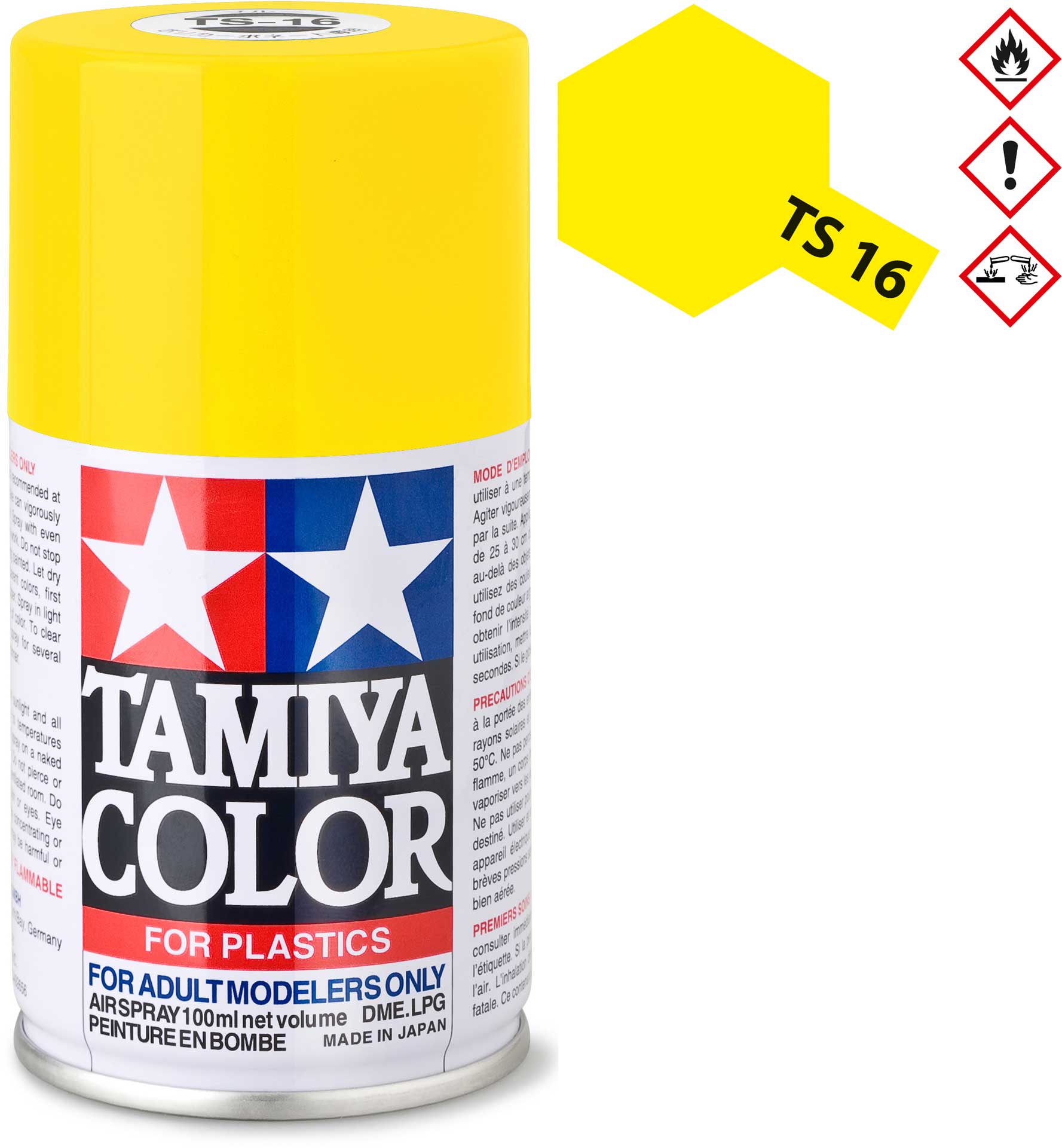 TAMIYA TS-16 Gelb glänzend Kunststoff Spray 100ml