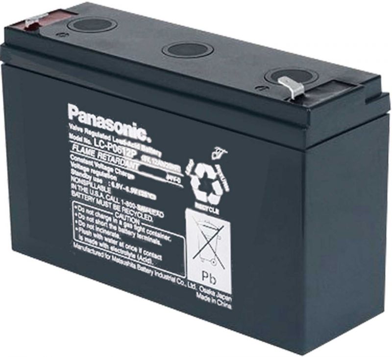 PANASONIC BATTERIE AU PLOMB 6V/12AH GEL