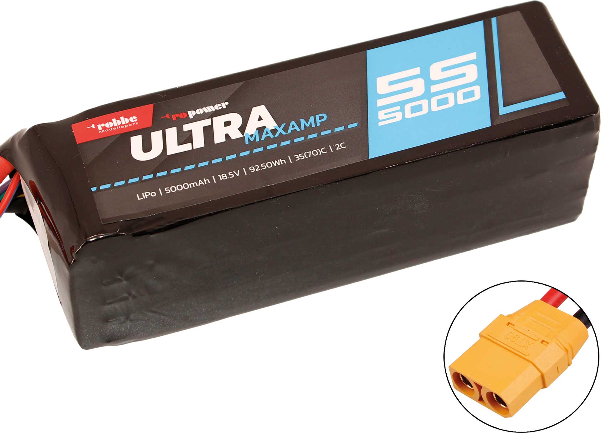 Robbe Modellsport RO-POWER ULTRA MAXAMP 5000MAH 18,5 VOLT 5S 35(70)C LIPO AKKU