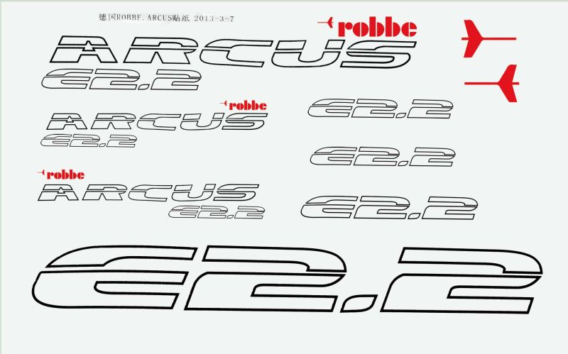 Robbe Modellsport Dekorsatz Arcus E 2.2 1Stk.