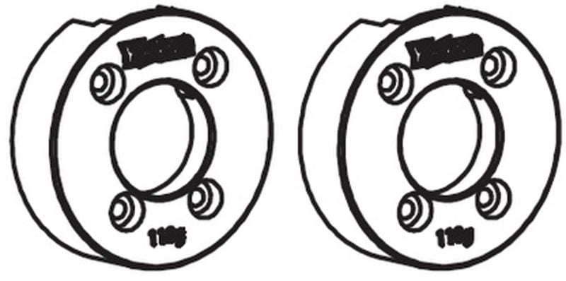 ABSIMA Metall-Klemmgewichte 110g (2 St.)