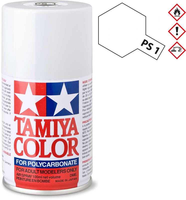 TAMIYA PS-1 Weiss Polycarbonat Spray 100ml