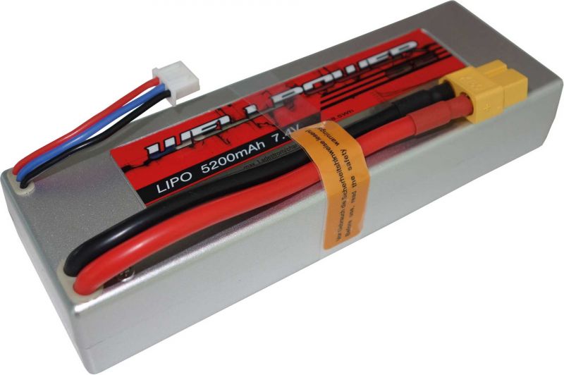 WELLPOWER LIPO BATTERY  PACK SE CAR 5200 MAH / 7,4 VOLT 2S 30/60C