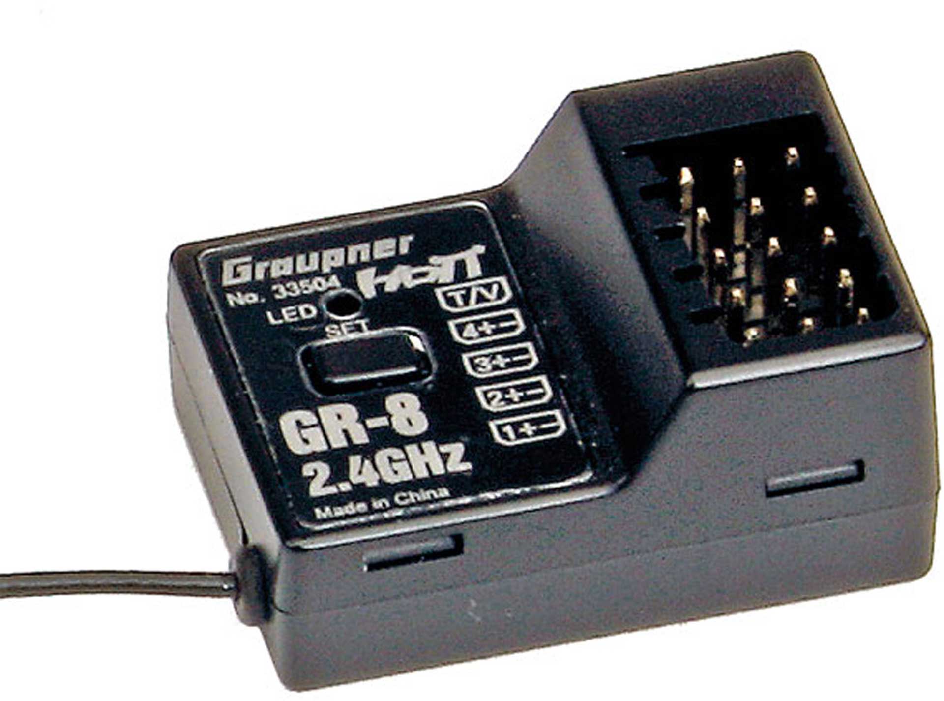 GRAUPNER GR-8 RACE 4 KANAL HOTT 2,4GHZ EMPFÄNGER