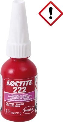 LOCTITE SCREW LOCK 222 LOW STRENGTH 10ML