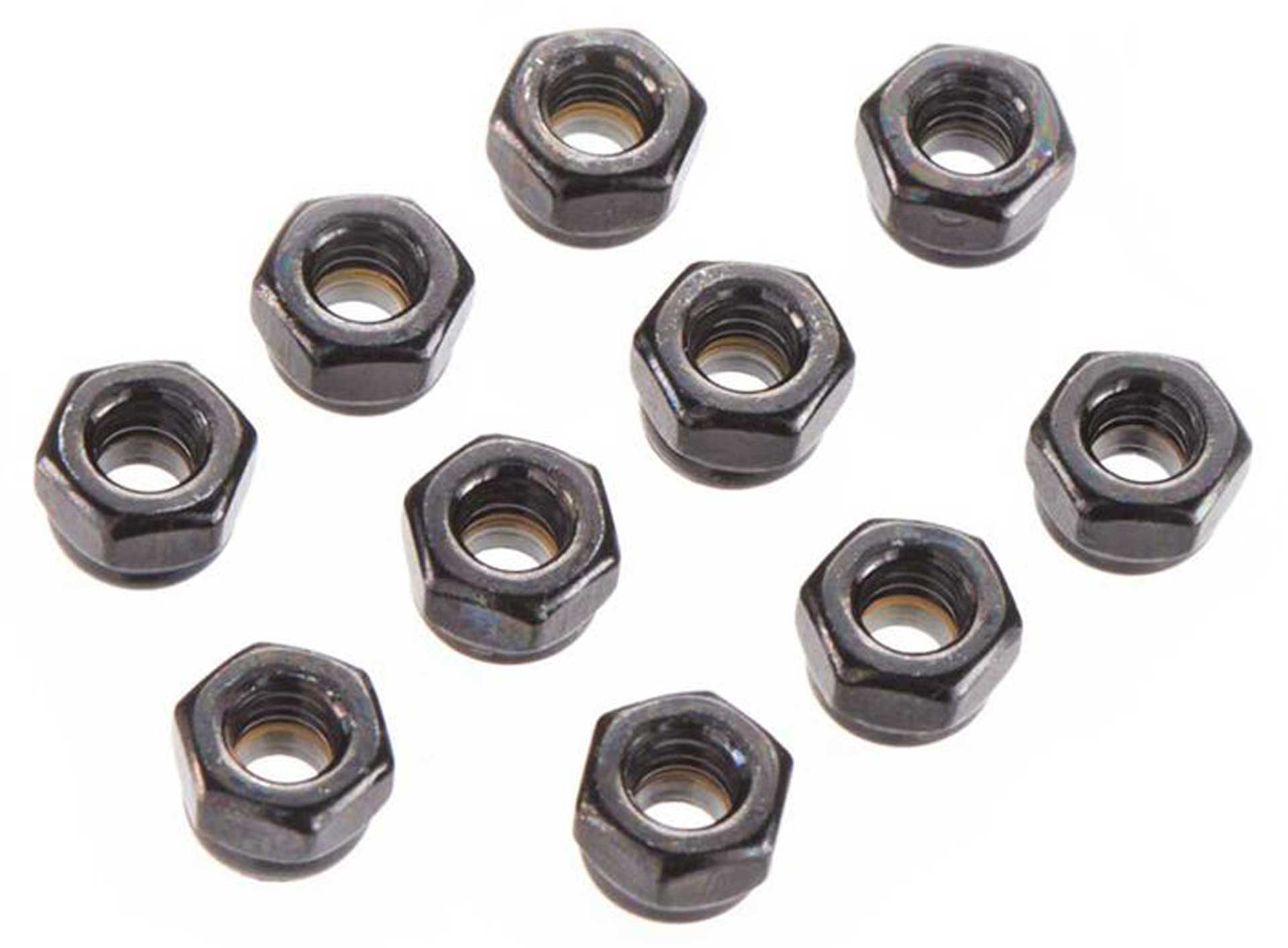 AXIAL AX31051 Écrou hexagonal de verrouillage en nylon 4mm noir (10)