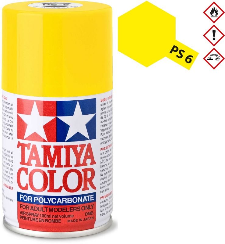 TAMIYA PS-6 Gelb Polycarbonat Spray 100ml