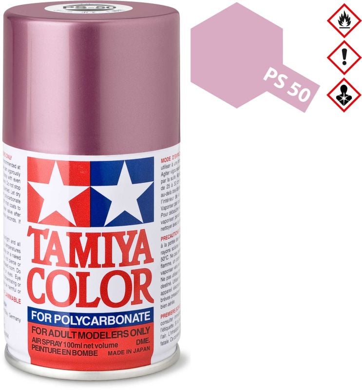 TAMIYA PS-50 Aluminum effect red polycarbonate spray 100ml