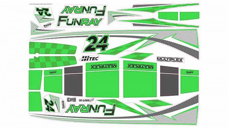 MULTIPLEX Dekorbogen FUNRAY