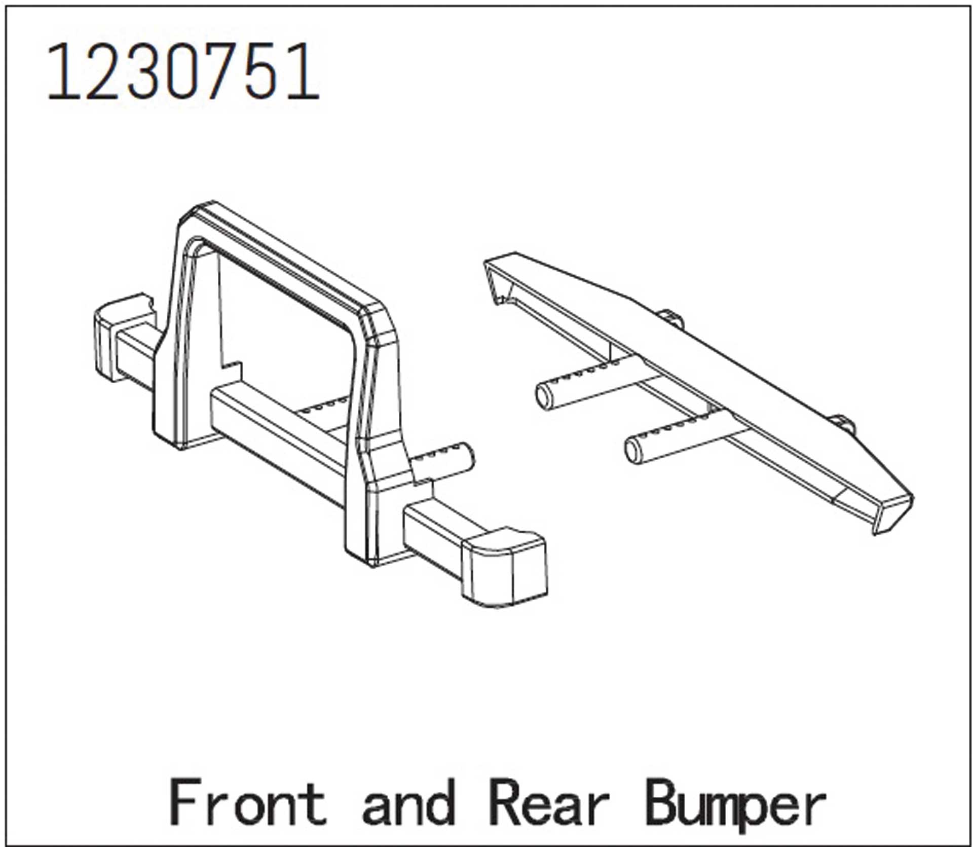 ABSIMA Bumper front/rear - CR3.4 LANDI