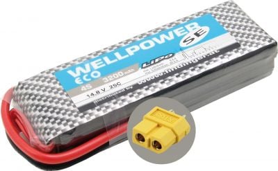 WELLPOWER LIPO BATTERY  PACK SE ECO 3200 MAH / 14,8 VOLT 4S 25/50C CH3