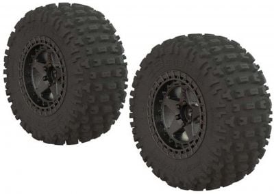 ARRMA Dboots 'Fortress SC' Tire Set Glued Gun Metal (2)