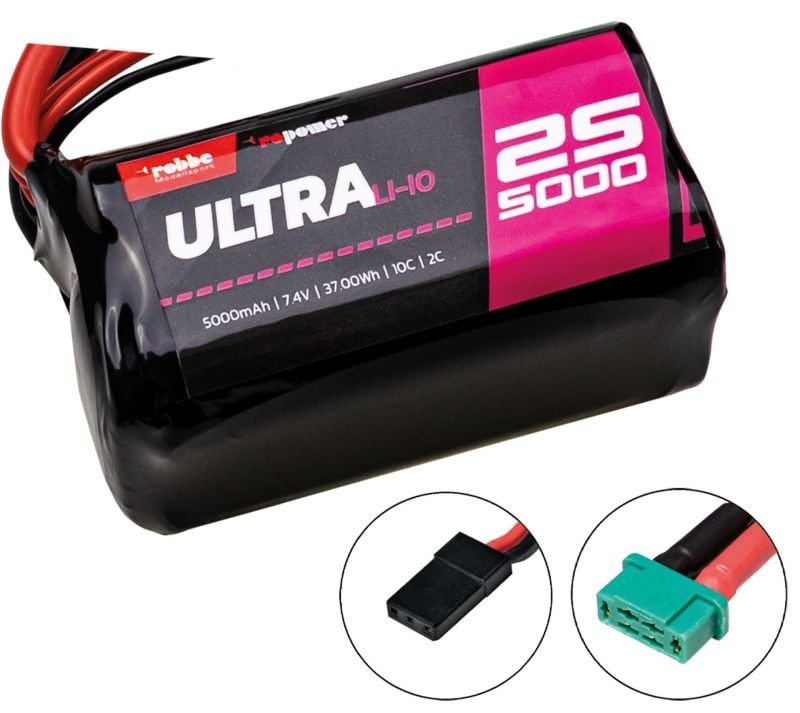 Robbe Modellsport RO-POWER ULTRA LiIo 5000mAh 7,2V 10C 18650 2S2P square