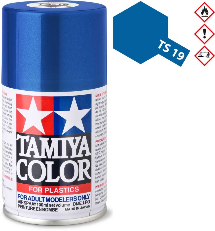 TAMIYA TS-19 Metallic Blau glänzend Kunststoff Spray 100ml