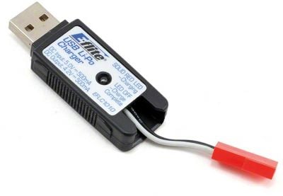 E-flite 1S 500mAh USB-LiPo-Ladegerät: 180 QX HD