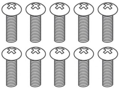 ABSIMA Vis à tête cylindrique M3*10 (10 pièces)