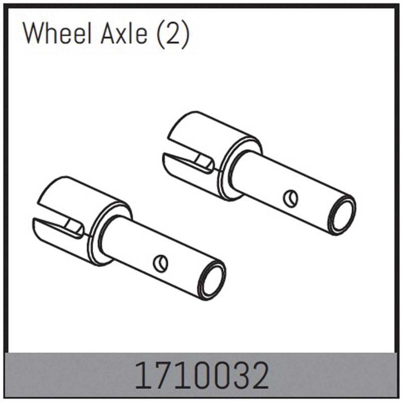 Absima Mamba 7 : Axe de roue (2 pcs.)