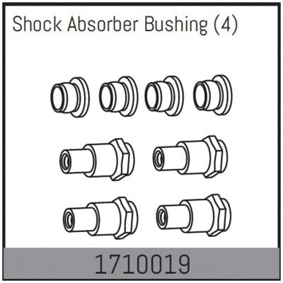 Absima Mamba 7 : Supports d'amortisseurs (4 pcs.)