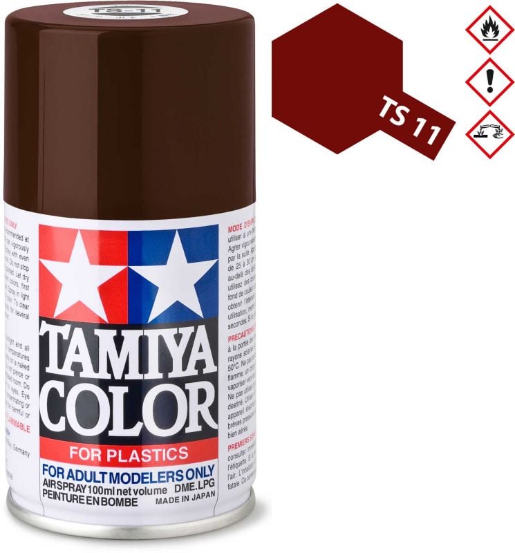 TAMIYA TS-11 Chestnut brown glossy Plastic Spray 100ml