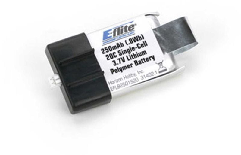 E-FLITE LIPO AKKU 250 MAH 20C 1S 3,7 VOLT