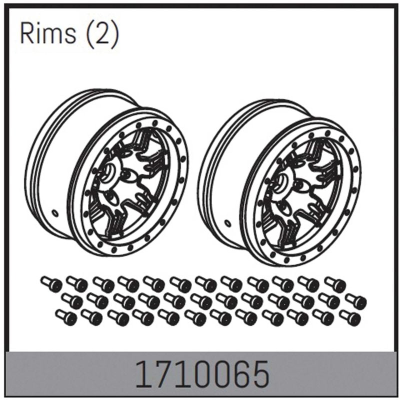 Absima Mamba 7 : Jantes (2 pcs.)