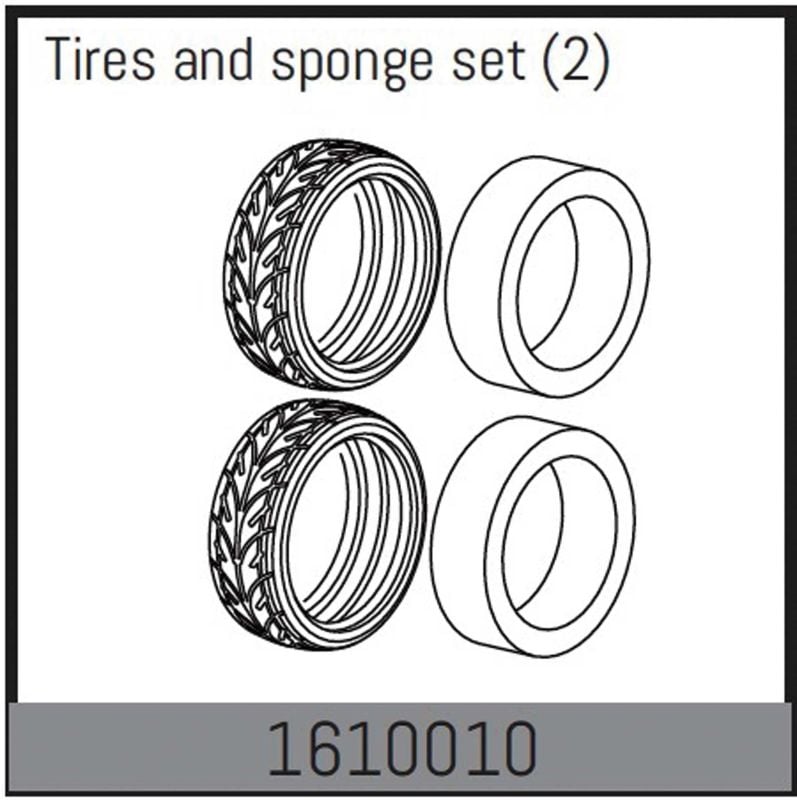 ABSIMA Tires and sponge set (2)